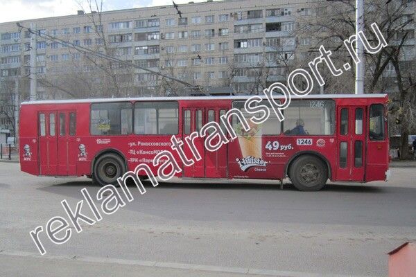 Брендирование троллейбусов Волгоград